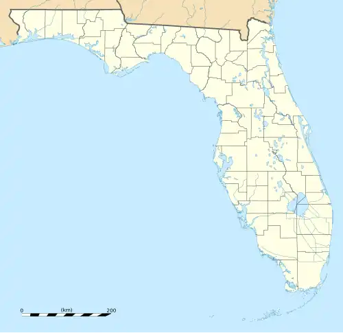 MV J. A. Moffett Jr. is located in Florida