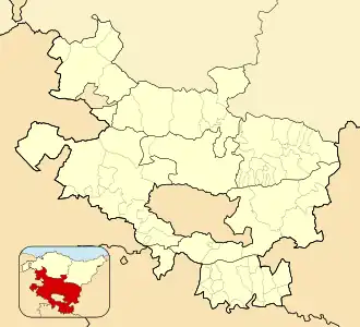 Apodaka is located in Álava