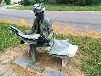 The Newspaper Reader by J. Seward Johnson Jr. (1975)
