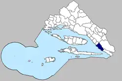 Podgora municipality within the Split-Dalmatia County