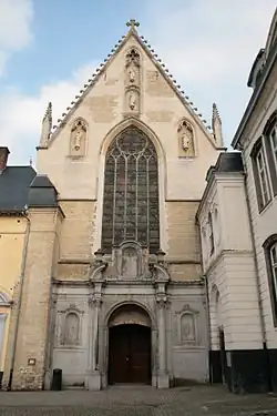 The abbey church's main façade and portal (14th–16th centuries)