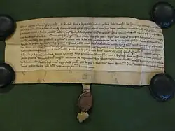 A grant of the manor of Soulton in 1299