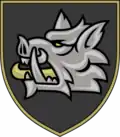 Second shoulder sleeve insignia, subdued variant, of the 153rd Mechanized Brigade.