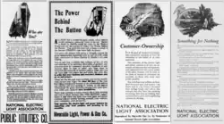 NELA Newspaper Advertisements in U.S. newspapers between 1920 and 1922