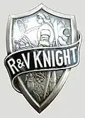 R & V Knight radiator emblem