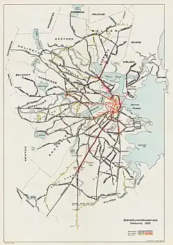System map, 1925