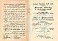 1933 VATC Futurity Stakes raceday officials & information for patrons