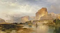 Thomas Moran (1837–1926), Cliffs of Green River, 1874
