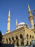 The construction of the Mohammad Al-Amin mosque, in 2004.