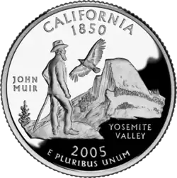 California quarter dollar coin