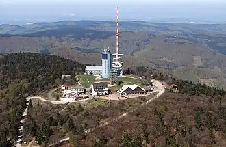Aerial view of the summit