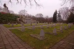 Graves of fallen soldiers