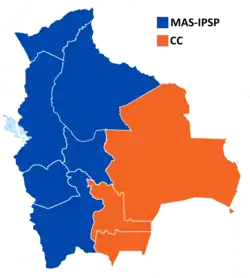 Results of the 2019 Bolivian general election
