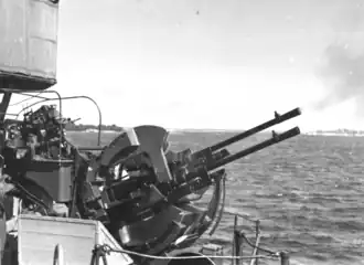 20&nbsp;mm akan m/38 during a firing exercise