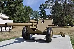 3-inch anti-tank gun M5 at Fort Lewis, Washington, USA.