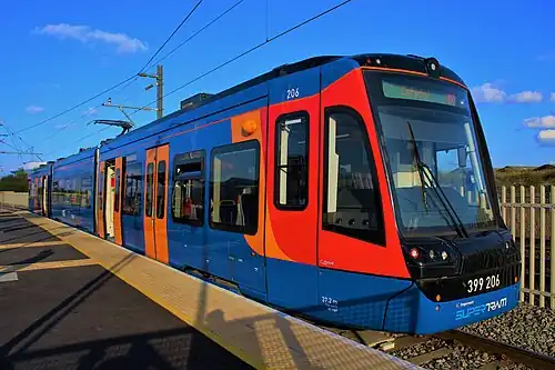Class 399 train at Parkgate in April 2019