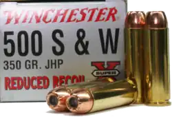 Reduced Recoil Winchester factory load for the 500 S&W Magnum.