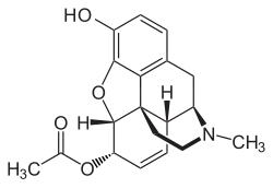 Chemical structure of 6-MAM.