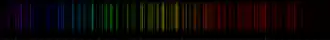 Color lines in a spectral range