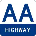 AA&nbsp;Highway marker
