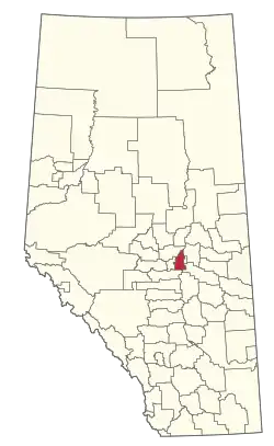 Location within Alberta