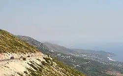 The region of Himara seen from the Llogara pass