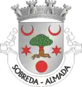 Coat of arms of Sobreda parish, Portugal