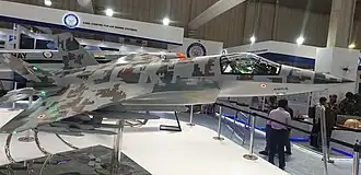 AMCA model displayed during Aero India 2021