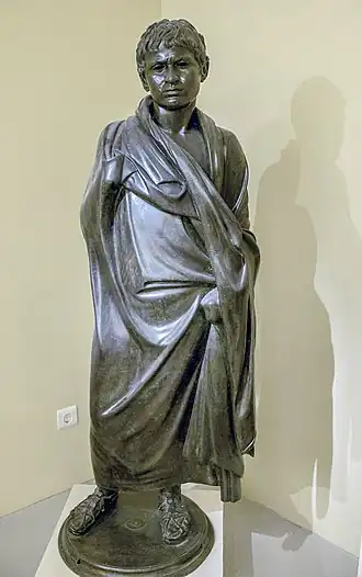 Bronze portrait statue of a youth found in Ierapetra