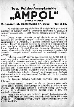 Article about "AMPOL", 1924