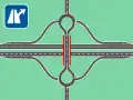 A dogbone interchange
