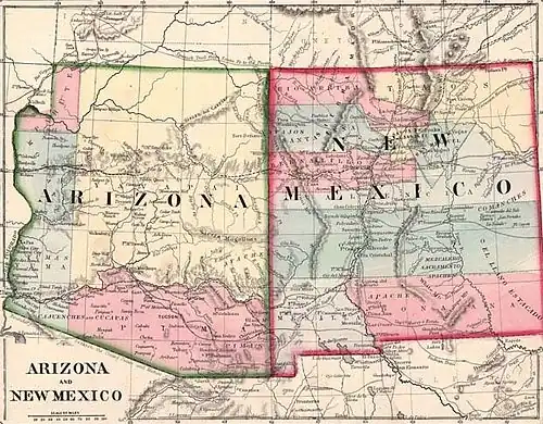 Image 61867 map (from History of New Mexico)