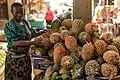 Pineapples in a market, Nigeria