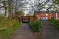 The bridge over the former Stockport Branch Canal on Abbey Hey Lane