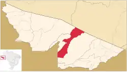 Location of Manoel Urbano in Acre