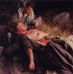 Untitled, from series "Soldiers", 90 x 90 / 140 x 140&nbsp;cm., 1995.