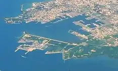 Aerial view of Magong Harbors