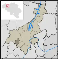 Location of Afsnee in Ghent