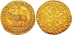 Agnus Dei on the 1311 coin of King Philip IV of France