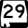 State Route 29 marker