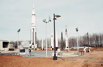 SA-D5 (left) at the Alabama Space and Rocket Center, 1970