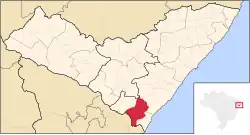Location in Alagoas state