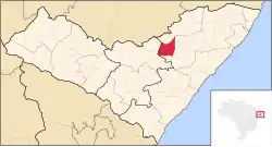 Location of Viçosa in Alagoas