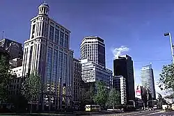 Alameda del Libertador Bernardo O'Higgins, a large boulevard in downtown Santiago.