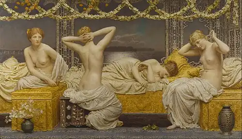 Albert Joseph Moore , A Summer Night ,  1887