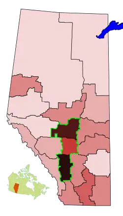 The corridor consists of Alberta's three most densely populated census divisions and two largest cities.