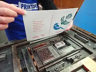 Peeling the finished card