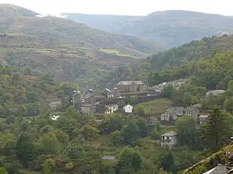 A view of Altier, seen from the nearby hillside