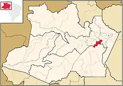 Location of the municipality inside Amazonas