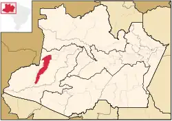 Location in Amazonas state